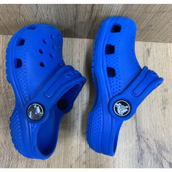 Crocs Kids Classic Clogs Blue Sz C 5 Slip-On Waterproof Shoes Slip On - Picture 11 of 15